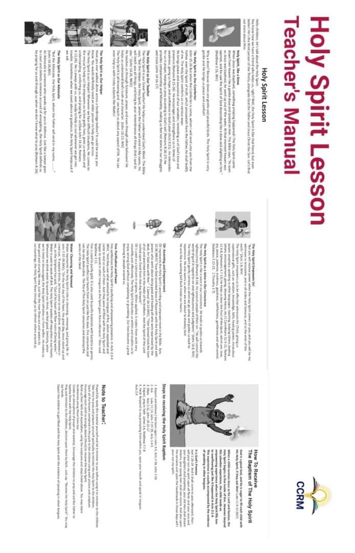 Holy Spirit Lesson Teacher's Manual